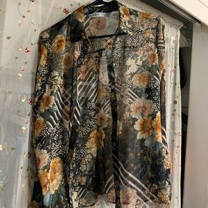 Floral Button Down